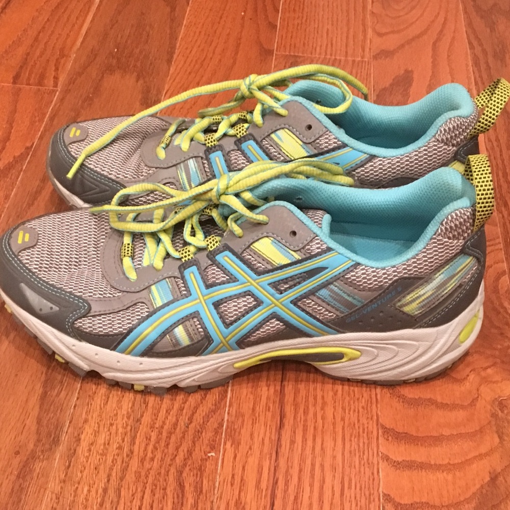 ASICS: Gel-Venture® 5 in Silver Aqua Blue Lime